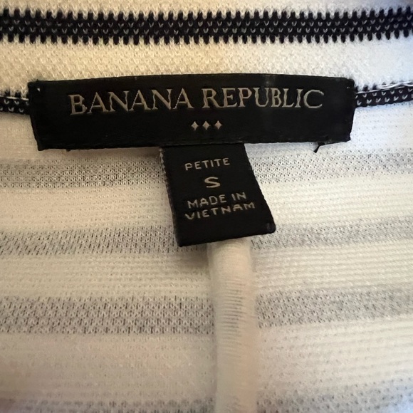 Banana Republic Navy White Striped Double Breasted Blazer Nautical SP - Picture 4 of 5